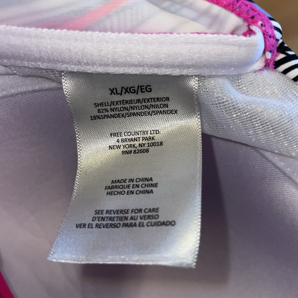 NWT Free Country Tankini Pink/Gray Mix Match Swimwear Adjustable Straps Size: XL - Picture 5 of 5